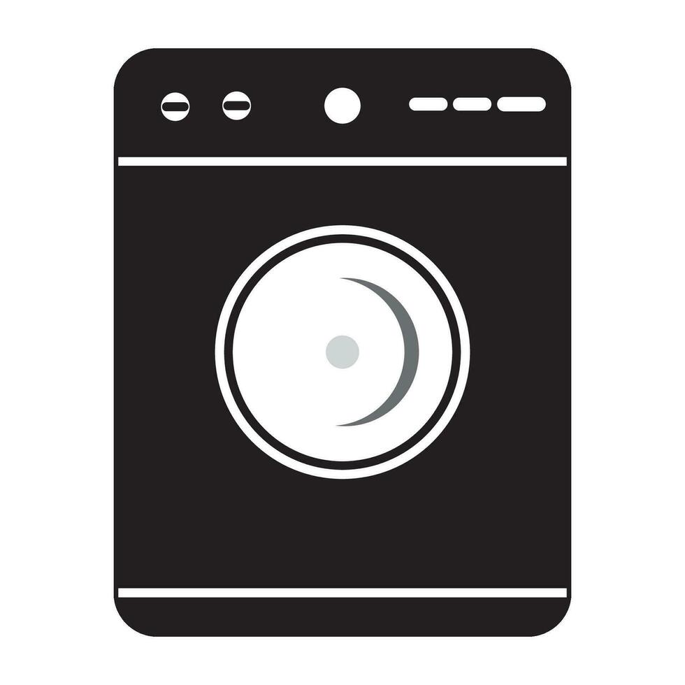 tvättning maskin ikon logotyp vektor design mall