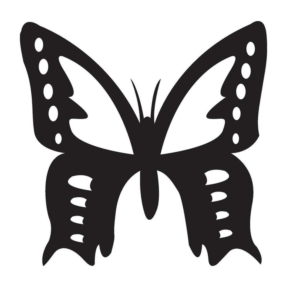 Schmetterling-Symbol-Logo-Vektor-Design-Vorlage vektor
