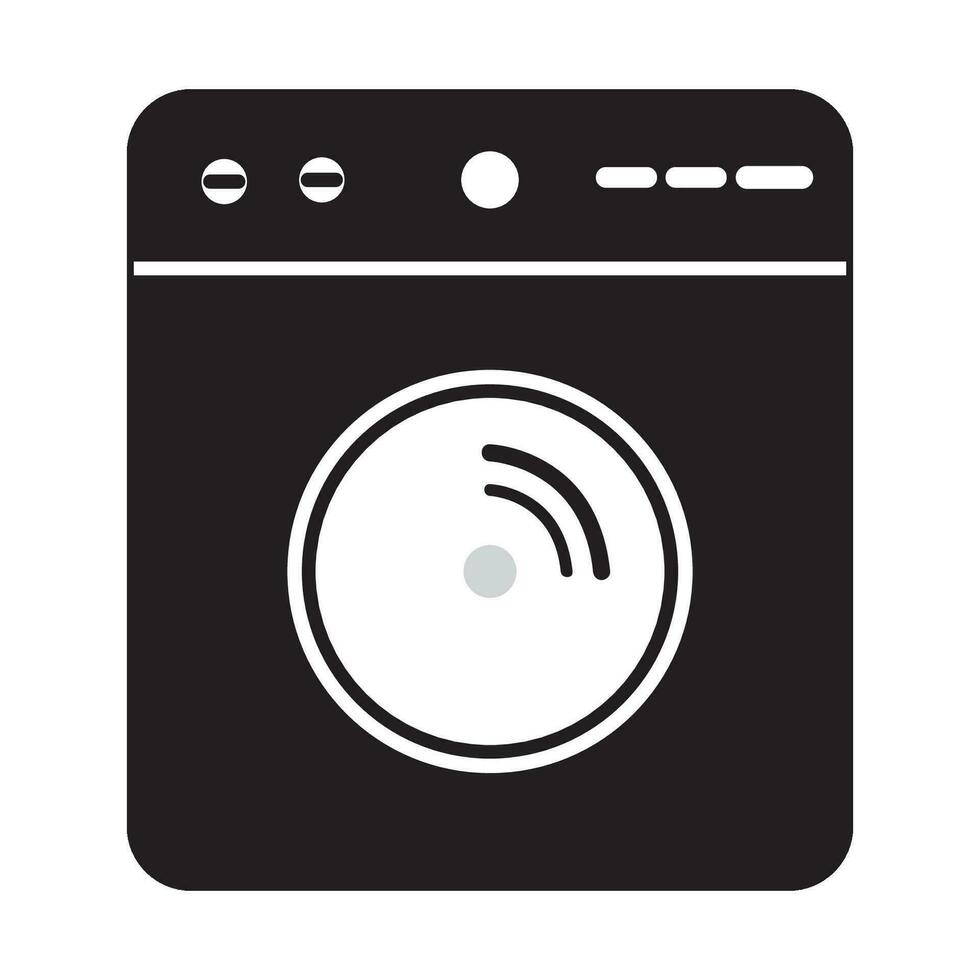 Waschen Maschine Symbol Logo Vektor Design Vorlage