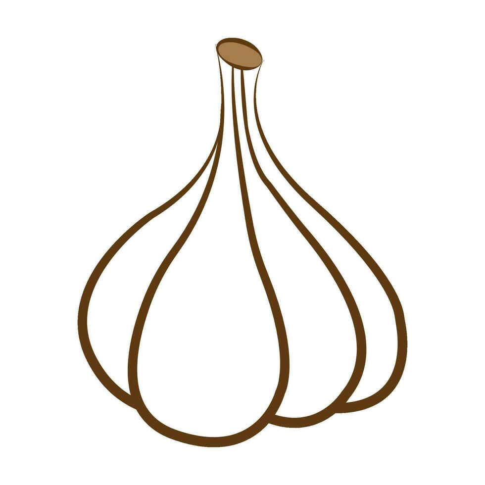 Knoblauch Symbol Logo Vektor Design Vorlage