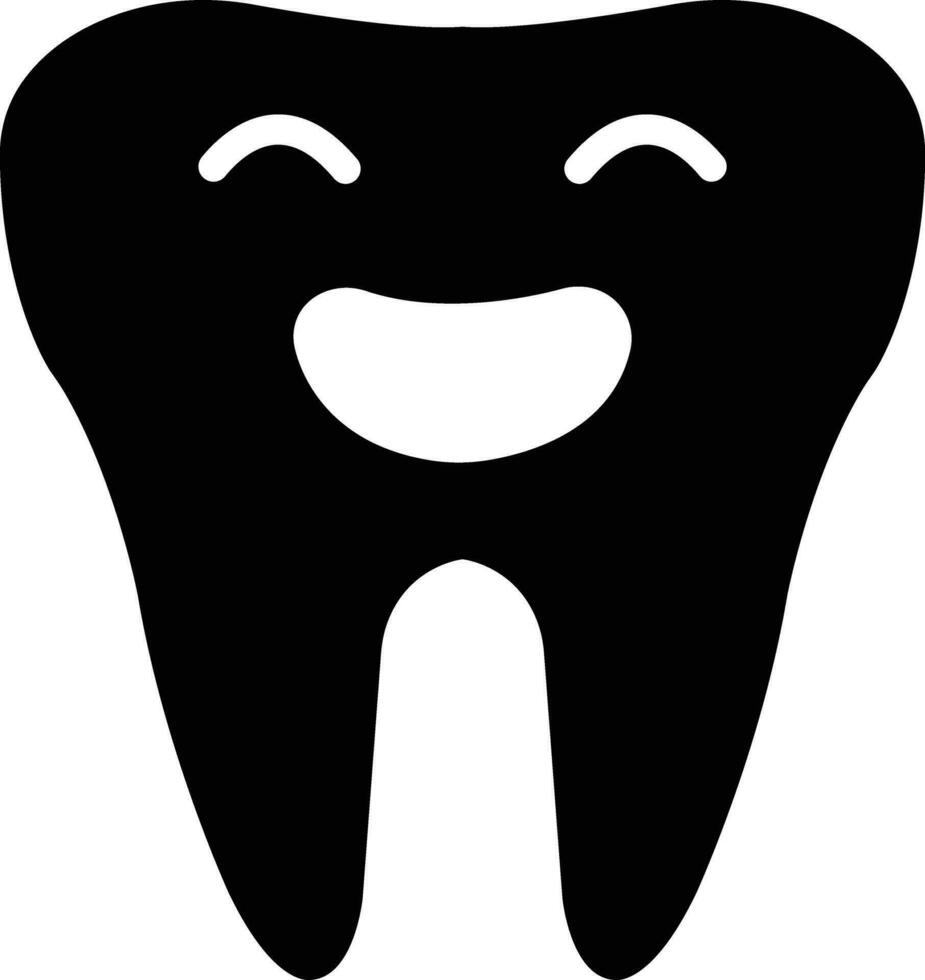 Zahn Symbol im eben Stil. isoliert auf Mensch Zahn Silhouette, Dental Klinik Versicherung Behandlung Symbol. Zahnarzt Logo Vorlage Vektor zum Apps, Netz