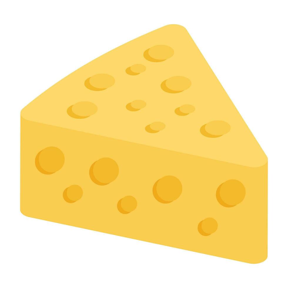 ett ikon design av ost blockera vektor