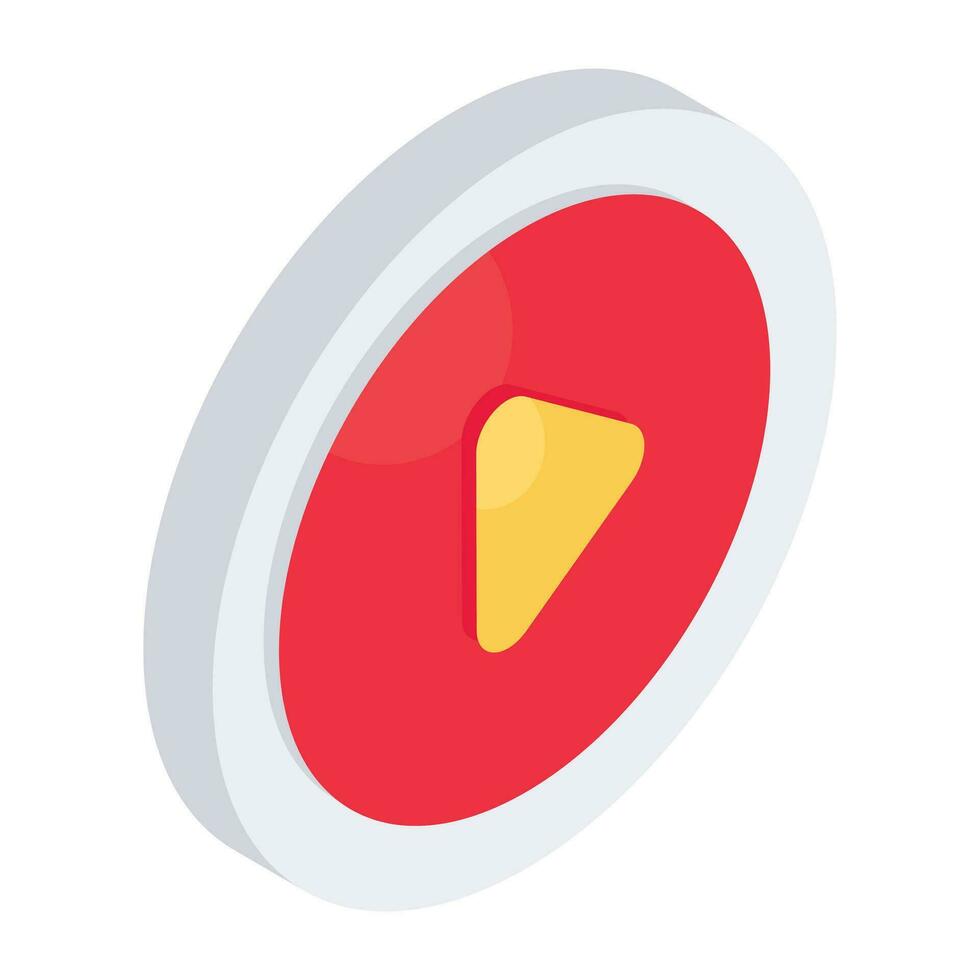 ein Symbol Design von Video Taste vektor