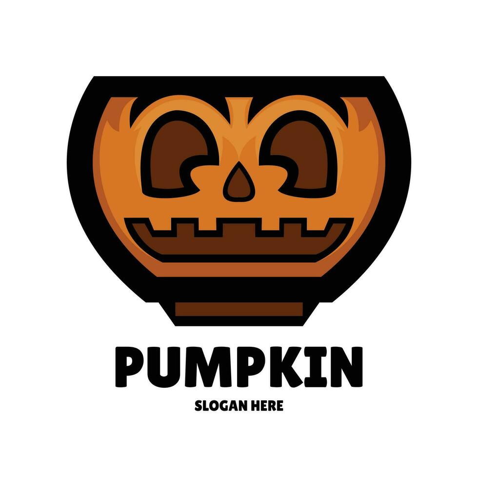 pumpa maskot logotyp design illustration vektor