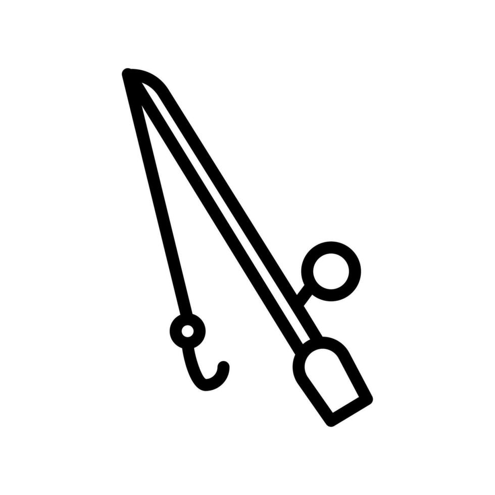 Angeln Symbol Vektor oder Logo Illustration Stil