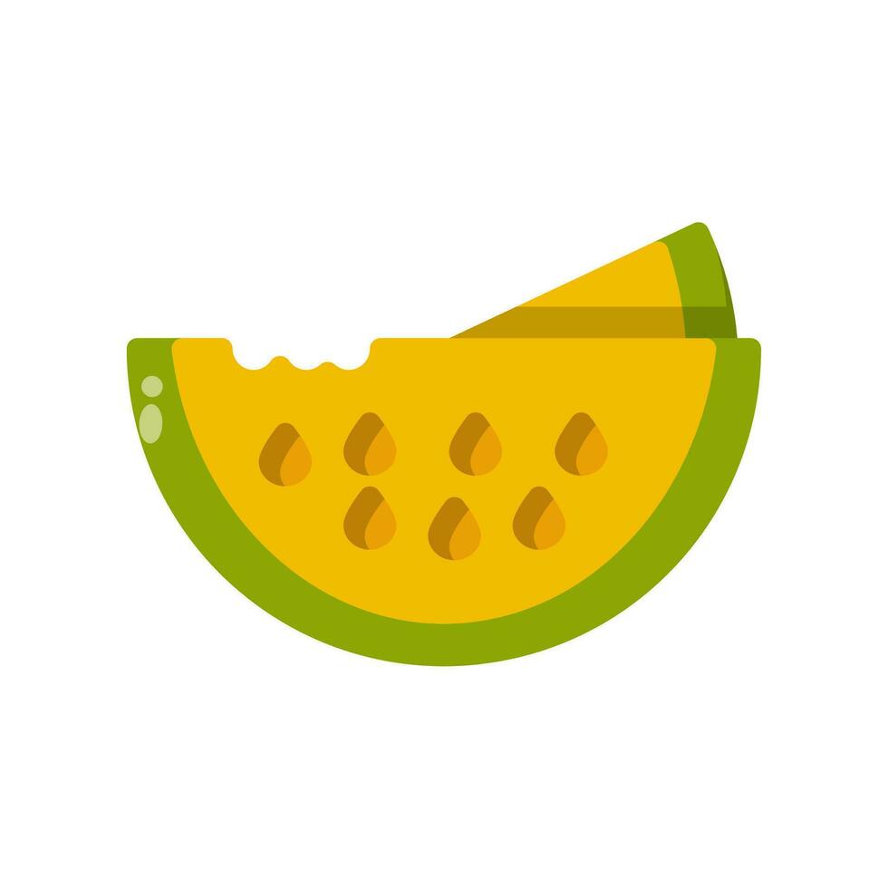 Wassermelone Symbol Vektor oder Logo Illustration Stil