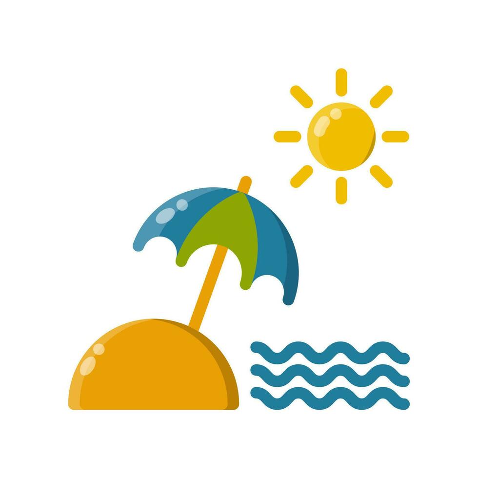 Regenschirm Symbol Vektor oder Logo Illustration Stil