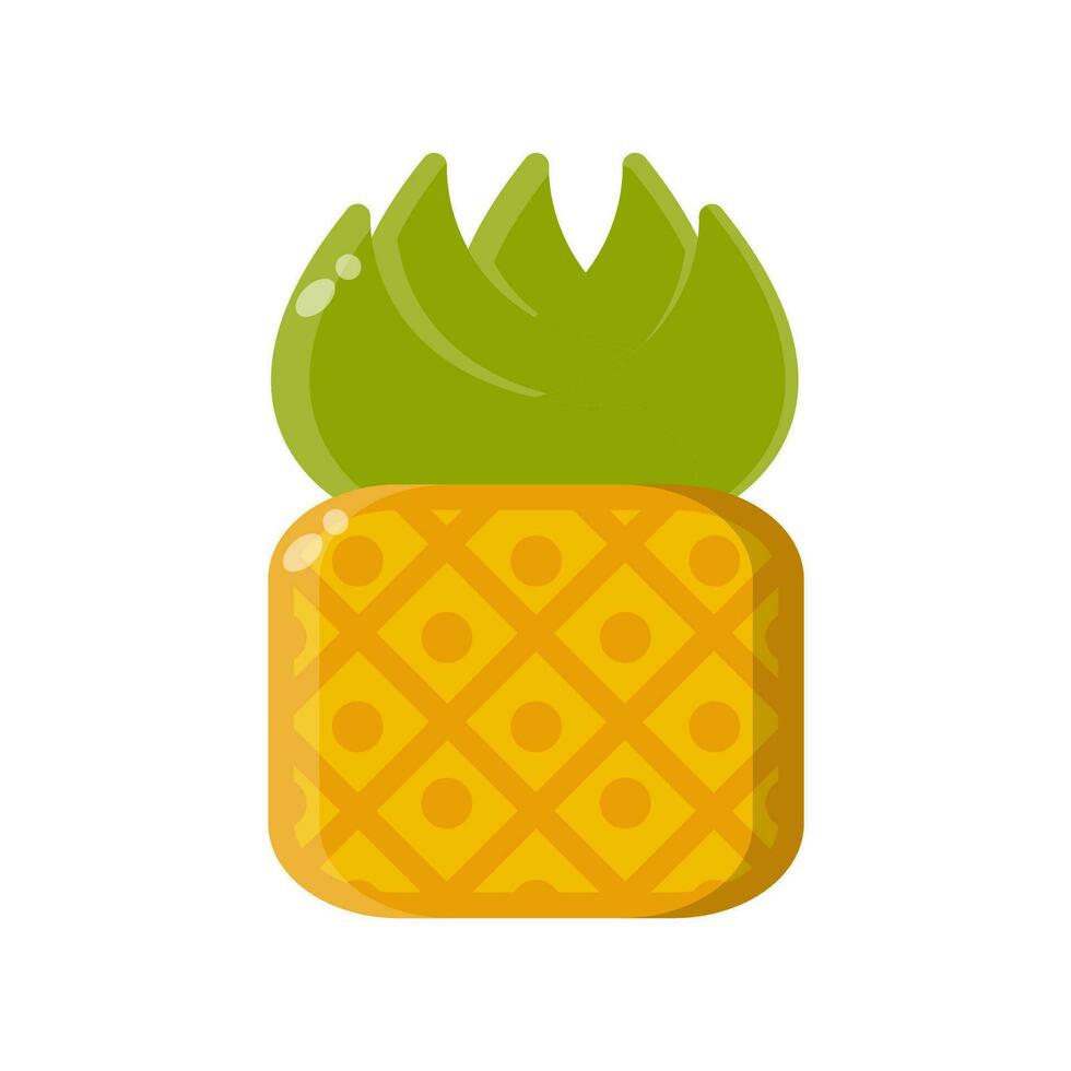 ananas ikon vektor eller logotyp illustration stil