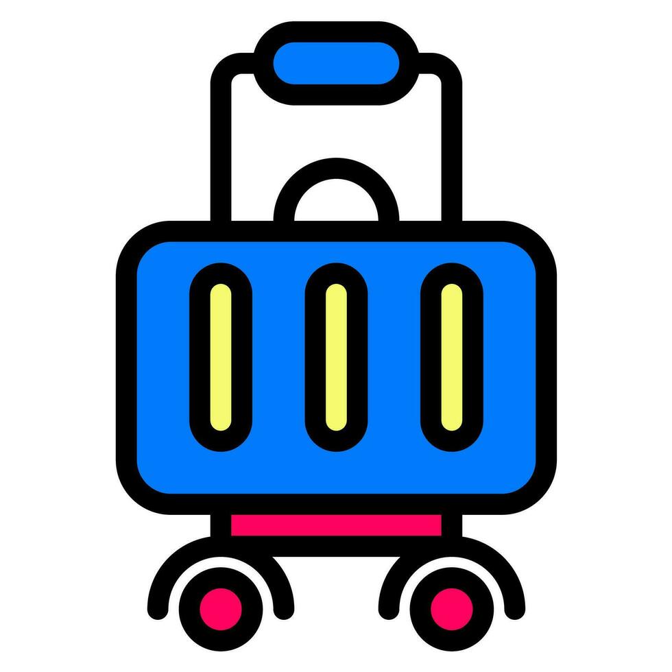 resväska ikon vektor eller logotyp illustration stil