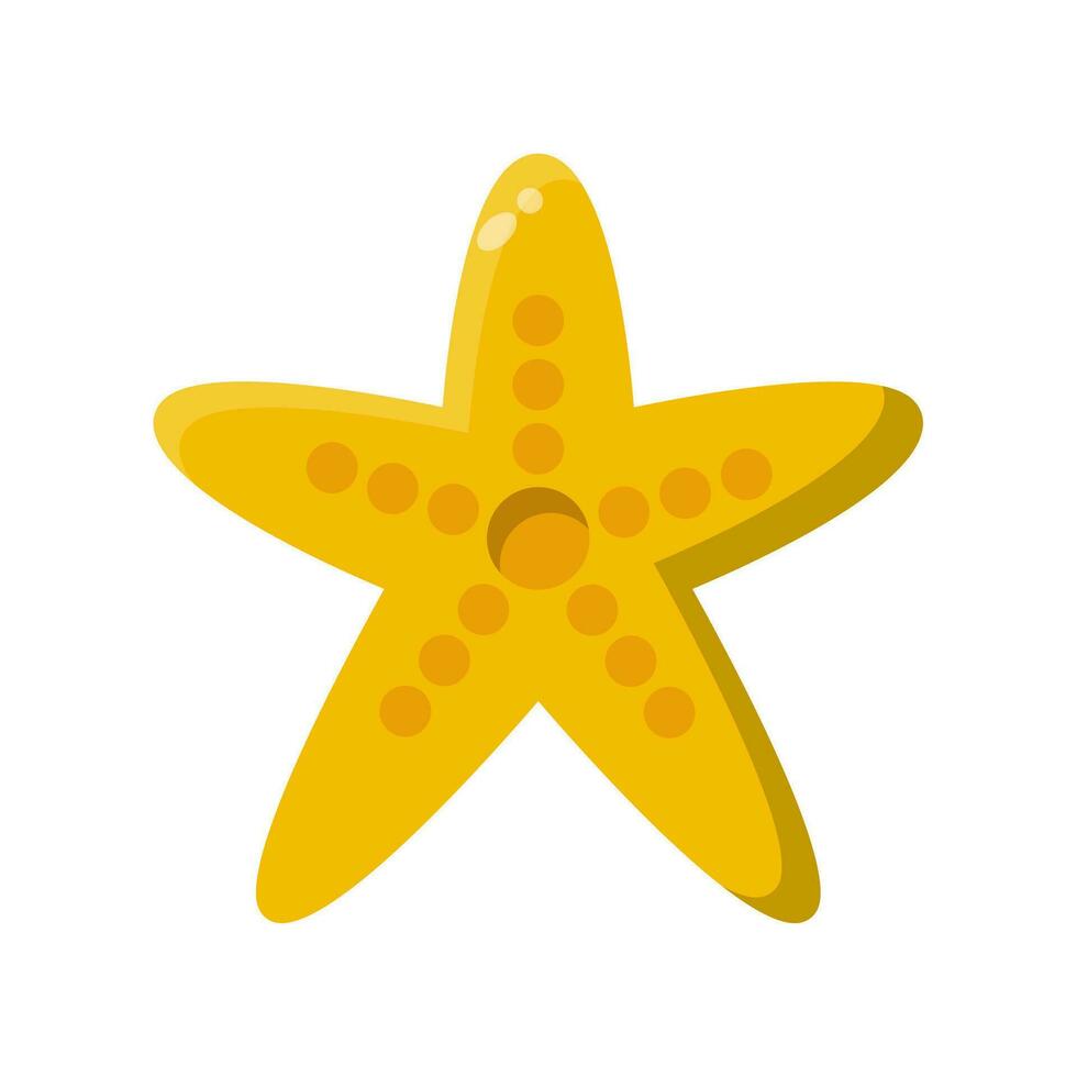 Star Fisch Symbol Vektor oder Logo Illustration Stil