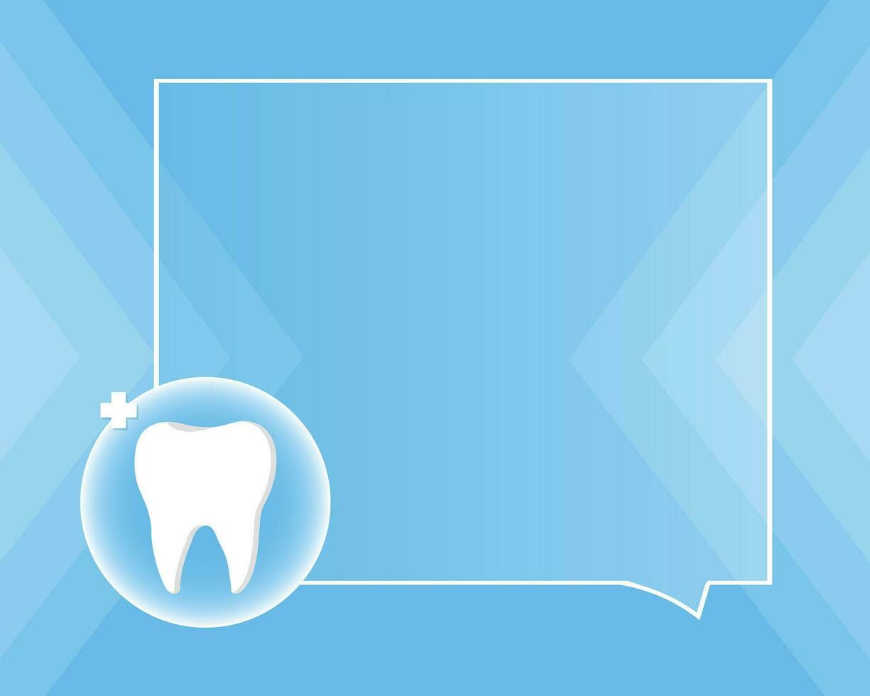 Zahnarzt Beruf Netz Banner oder Landung Seite mit Zähne Symbol. Weiß gesund Zahn. Dental Banner oder Hintergrund. Vektor Illustration