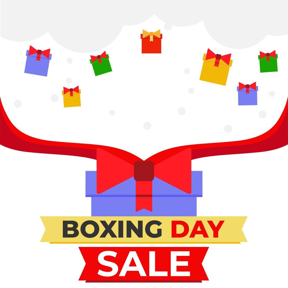 Boxing Day Sale Promotion Social Media Post Design-Vorlage vektor