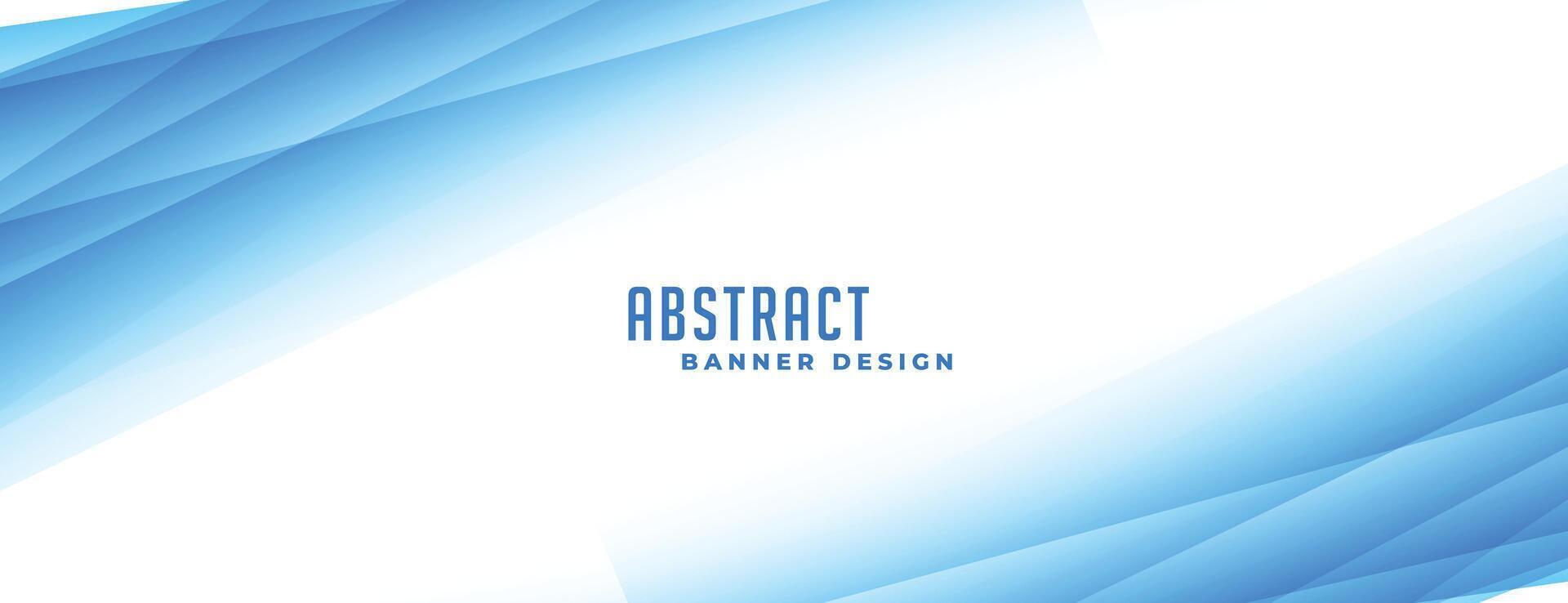 abstrakt Blau Banner mit Gradient Linien vektor
