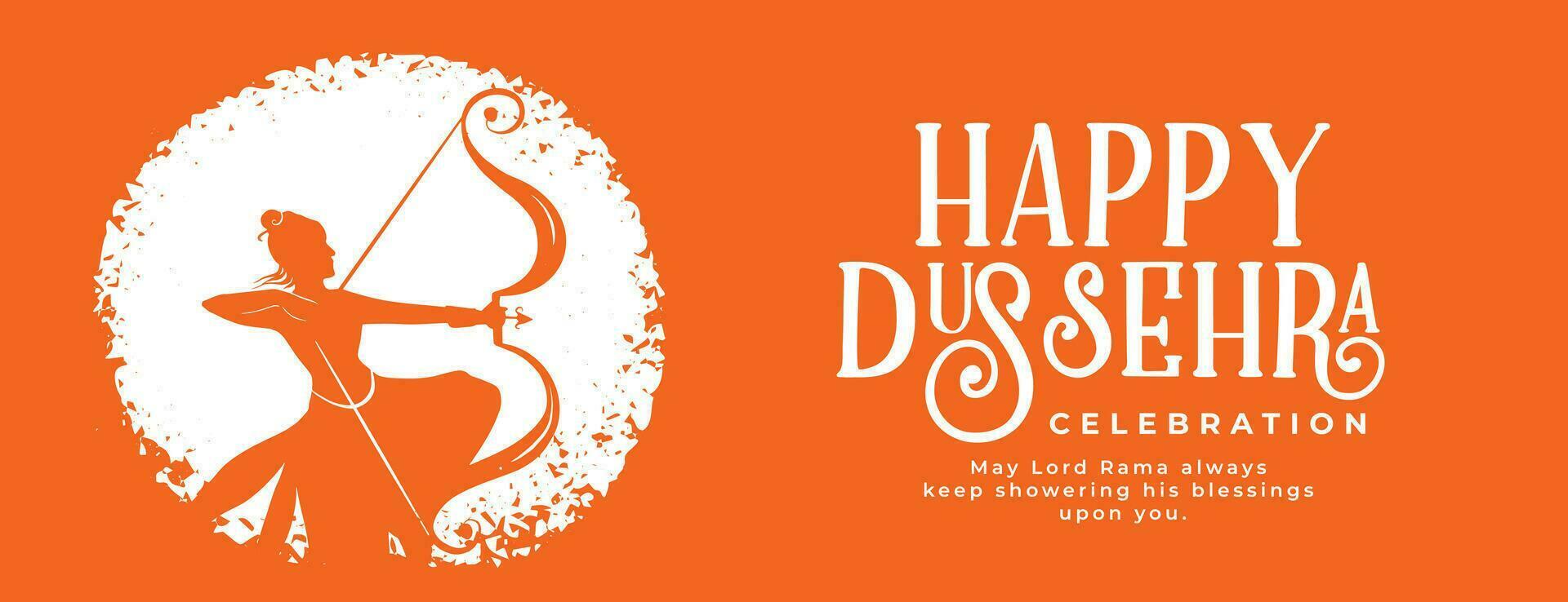 hälsning baner för Lycklig Dussehra festival vektor
