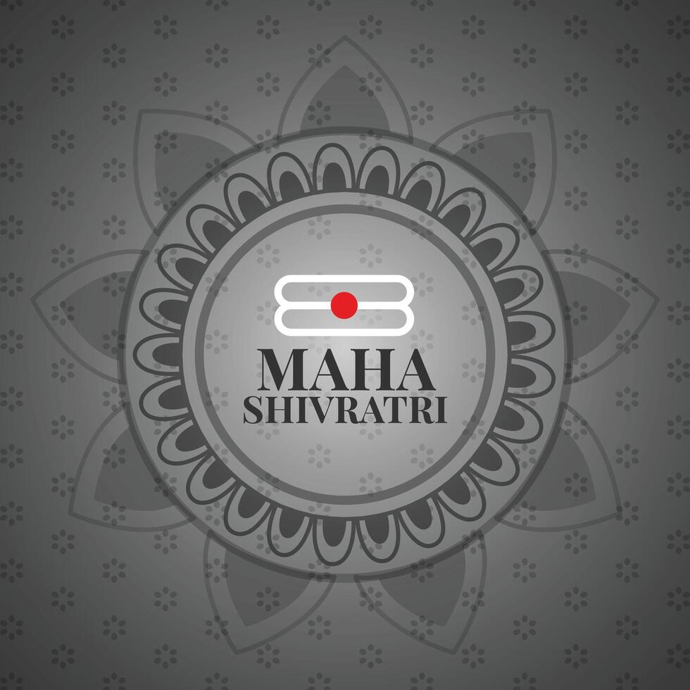 maha Shivratri künstlerisch Festival Karte Design vektor