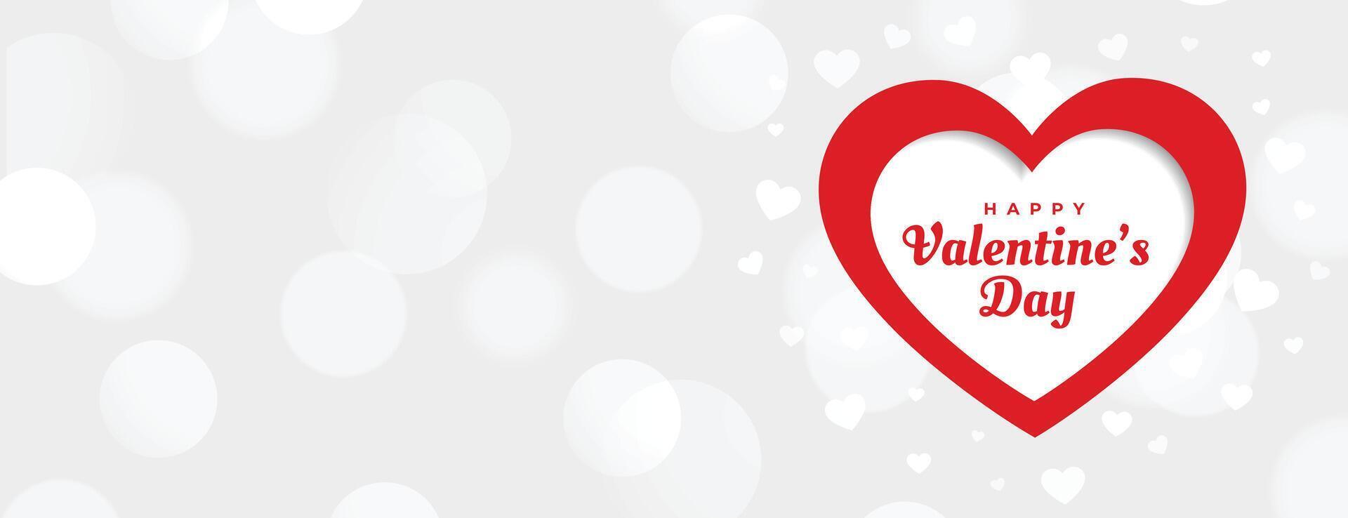 glücklich Valentinstag Tag Feier Herz Banner Design vektor