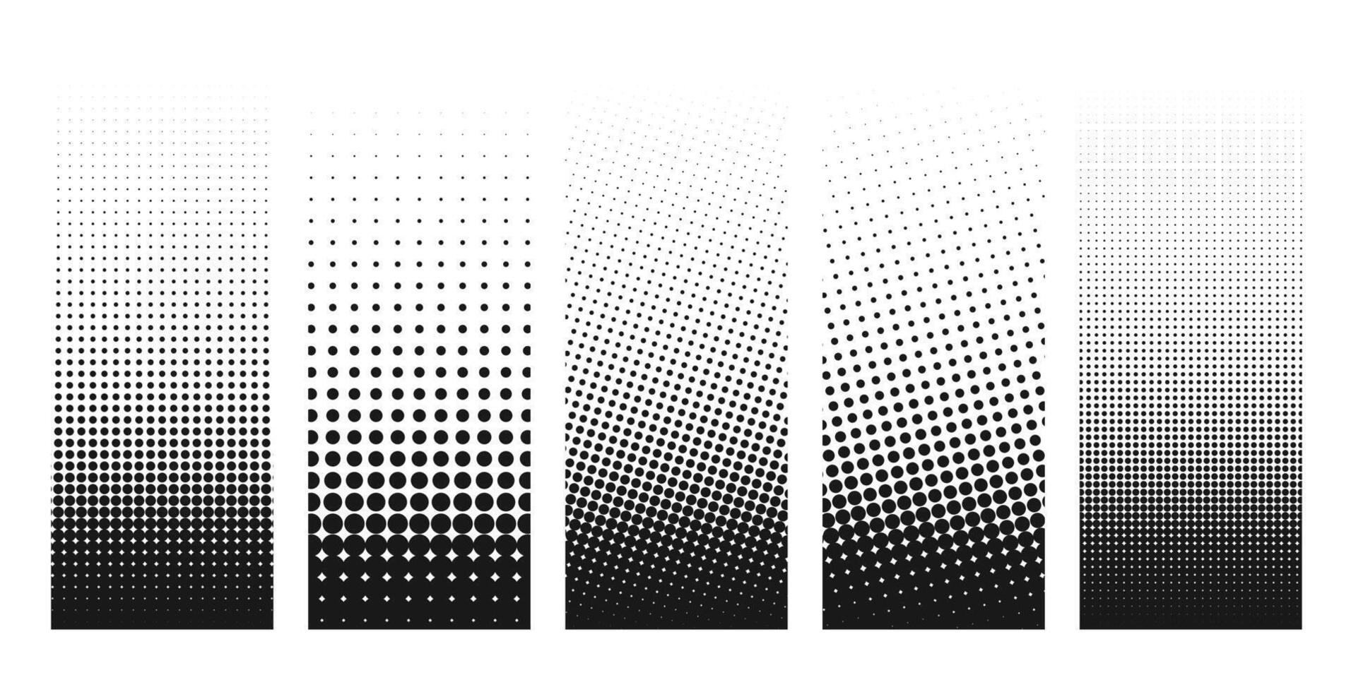 abstrakt grunge halvton förvrängda former bakgrundsdesign vektor