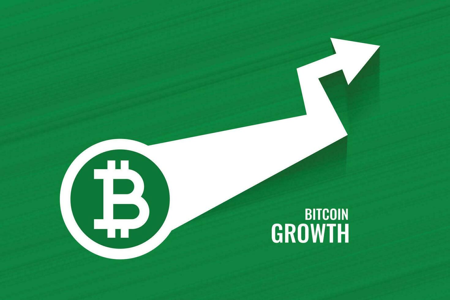 bitcoin tillväxt grön pil stil bakgrund vektor