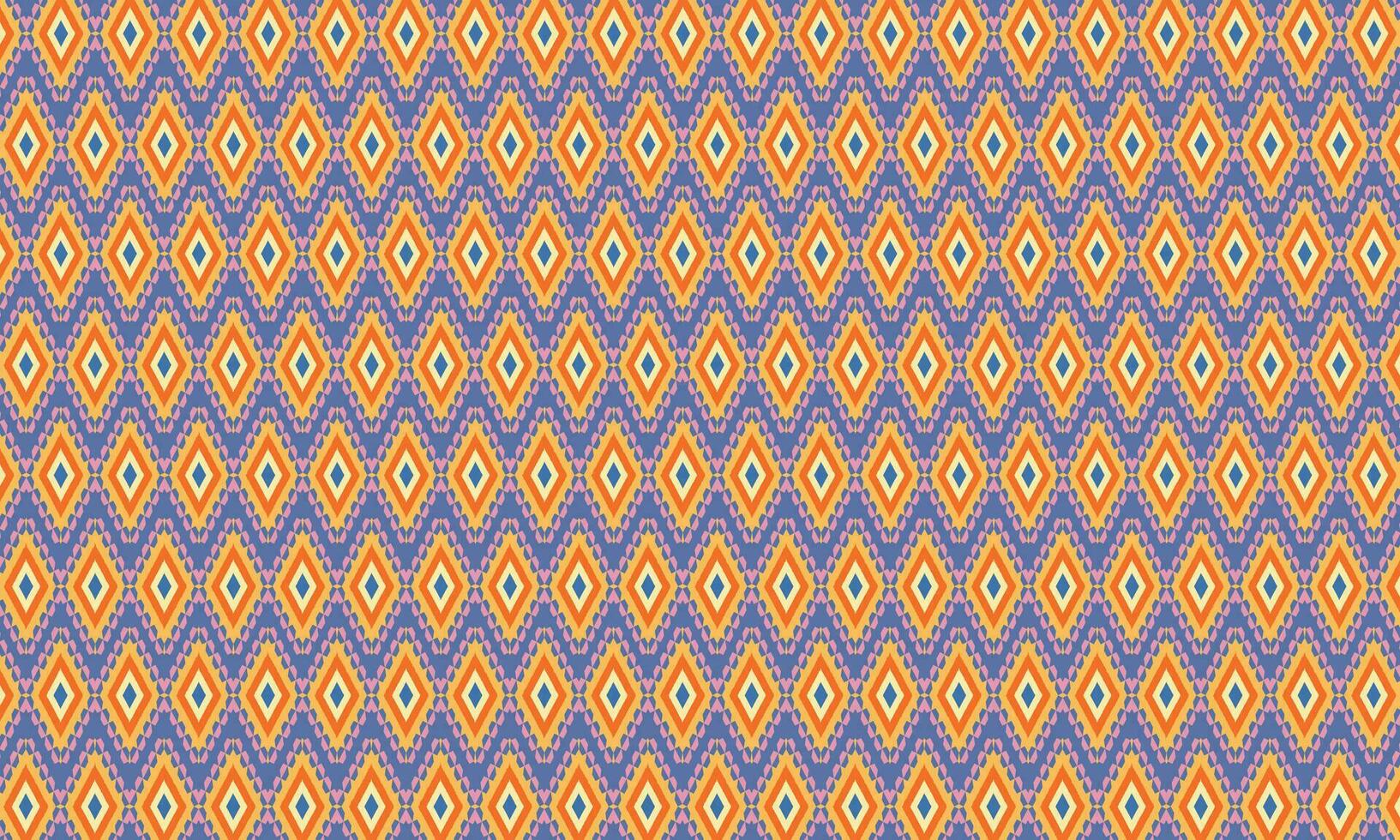 stam- tyg, traditionell tyg etnisk, abstrakt geometrisk ikat mönster. handgjort aztec tyg matta dekoration tapet boho inföding vektor bakgrund