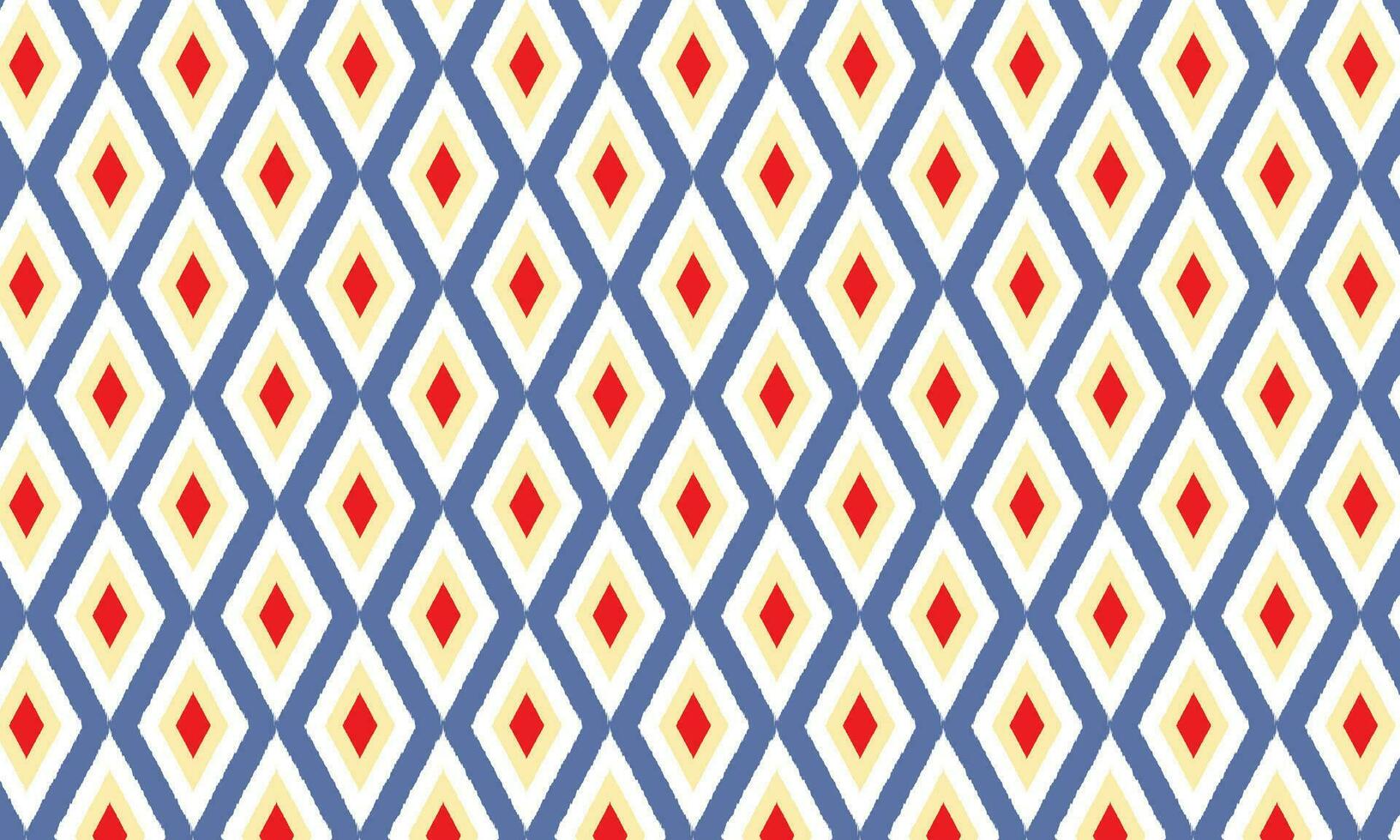 Stammes- Stoff, traditionell Stoff ethnisch, abstrakt geometrisch Ikat Muster. handgemacht aztekisch Stoff Teppich Dekoration Hintergrund Boho einheimisch Vektor Hintergrund