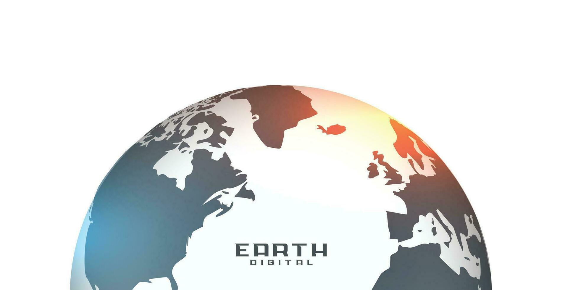 realistisch Erde Illustration auf Weiß Hintergrund vektor