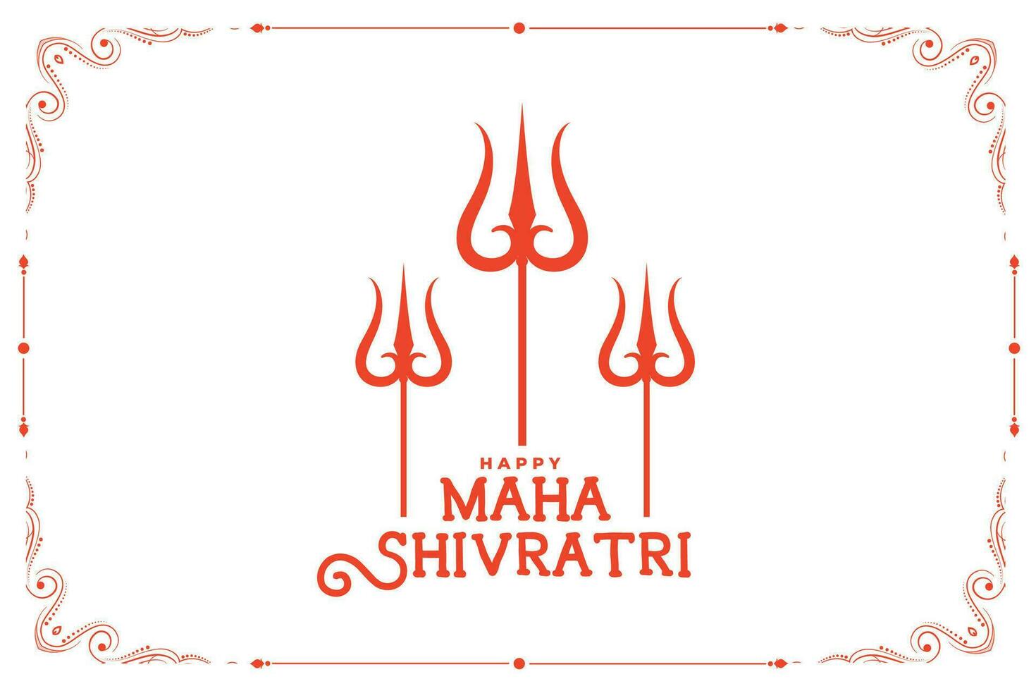 eben Stil maha Shivratri Festival Gruß Hintergrund vektor