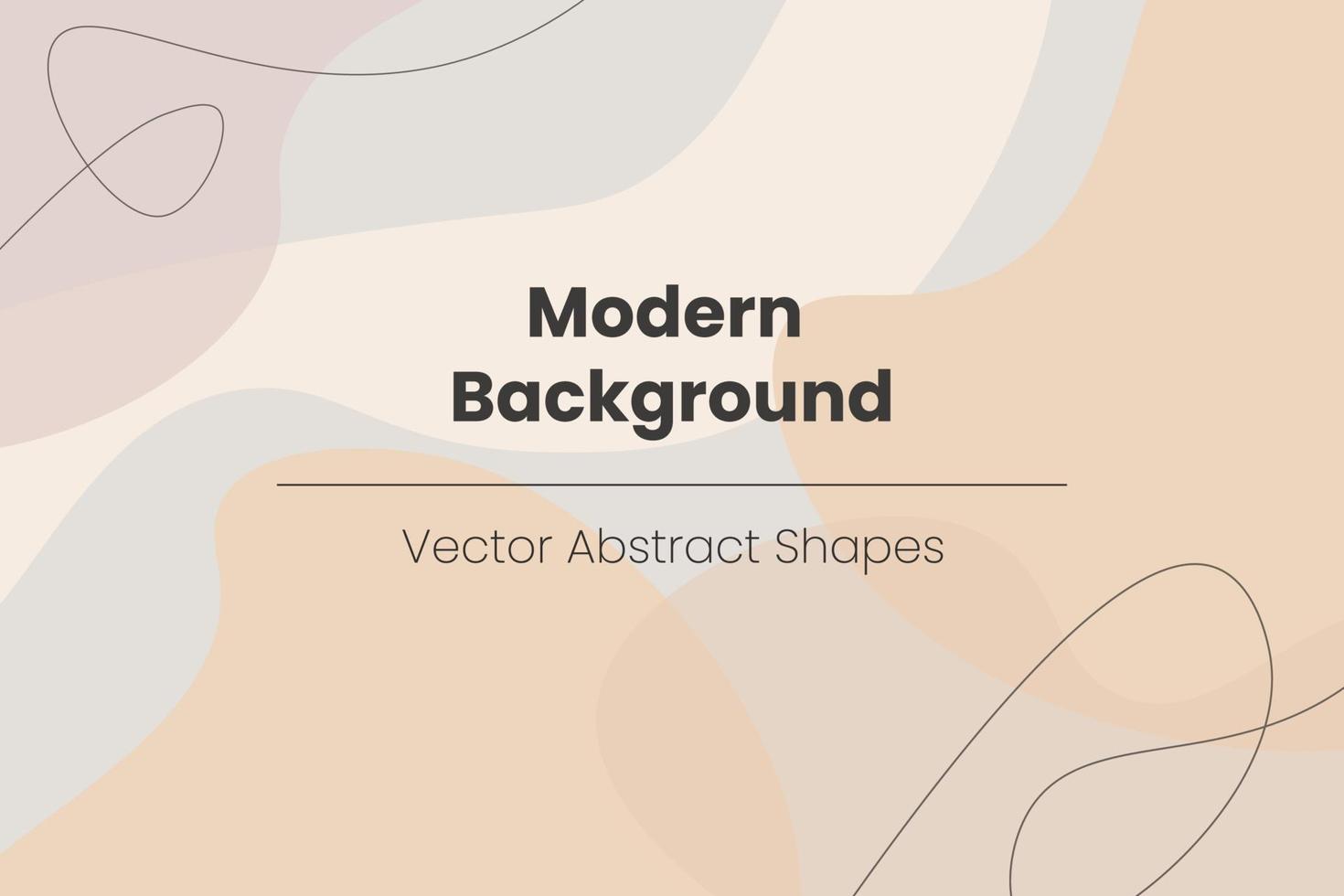 Mode stilvolle Vorlagen mit organischen abstrakten Formen und Linien in nackten Pastellfarben. neutraler Hintergrund im minimalistischen Stil. zeitgenössische Vektorillustration vektor