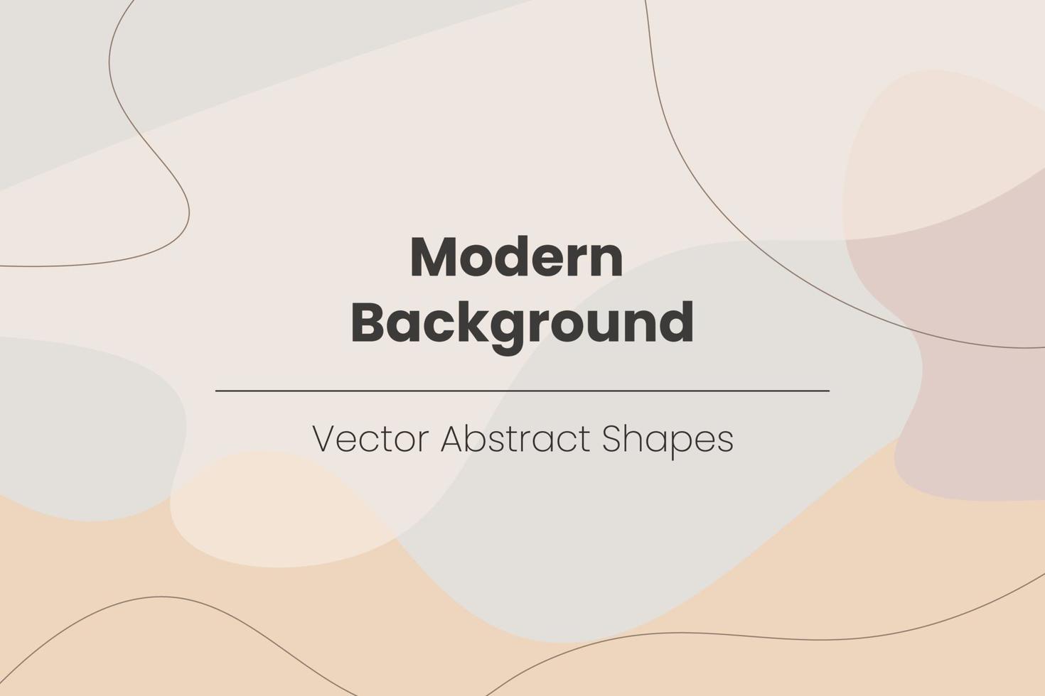 Mode stilvolle Vorlagen mit organischen abstrakten Formen und Linien in nackten Pastellfarben. neutraler Hintergrund im minimalistischen Stil. zeitgenössische Vektorillustration vektor