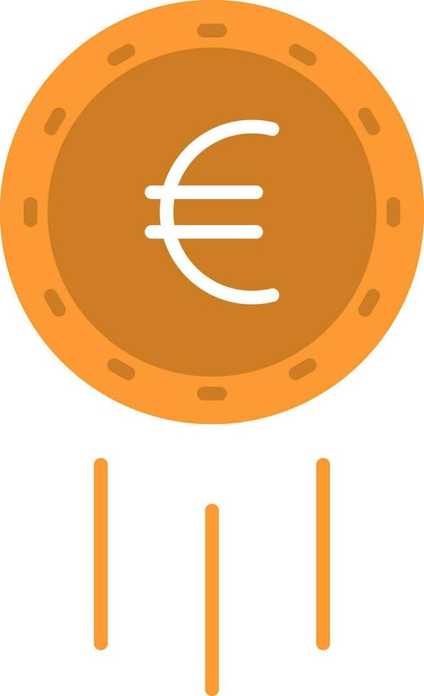 Euro Zeichen eben Symbol vektor