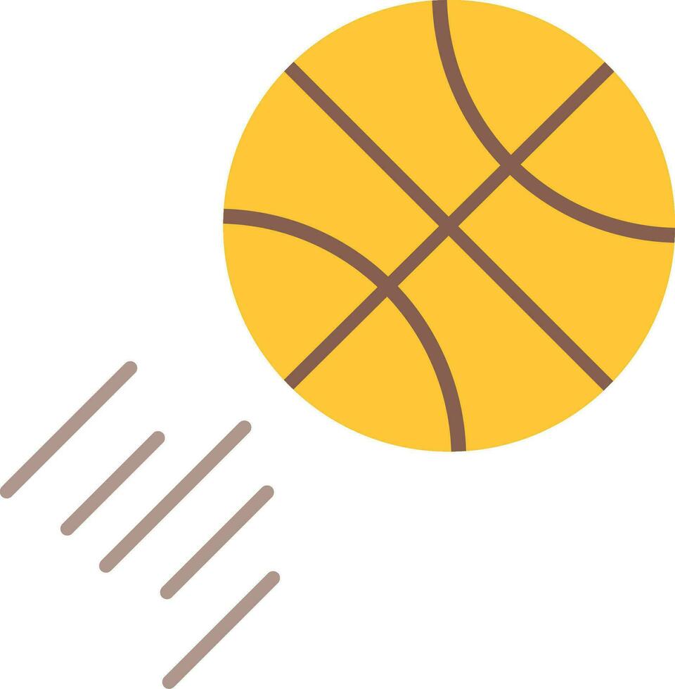 basketboll platt ikon vektor