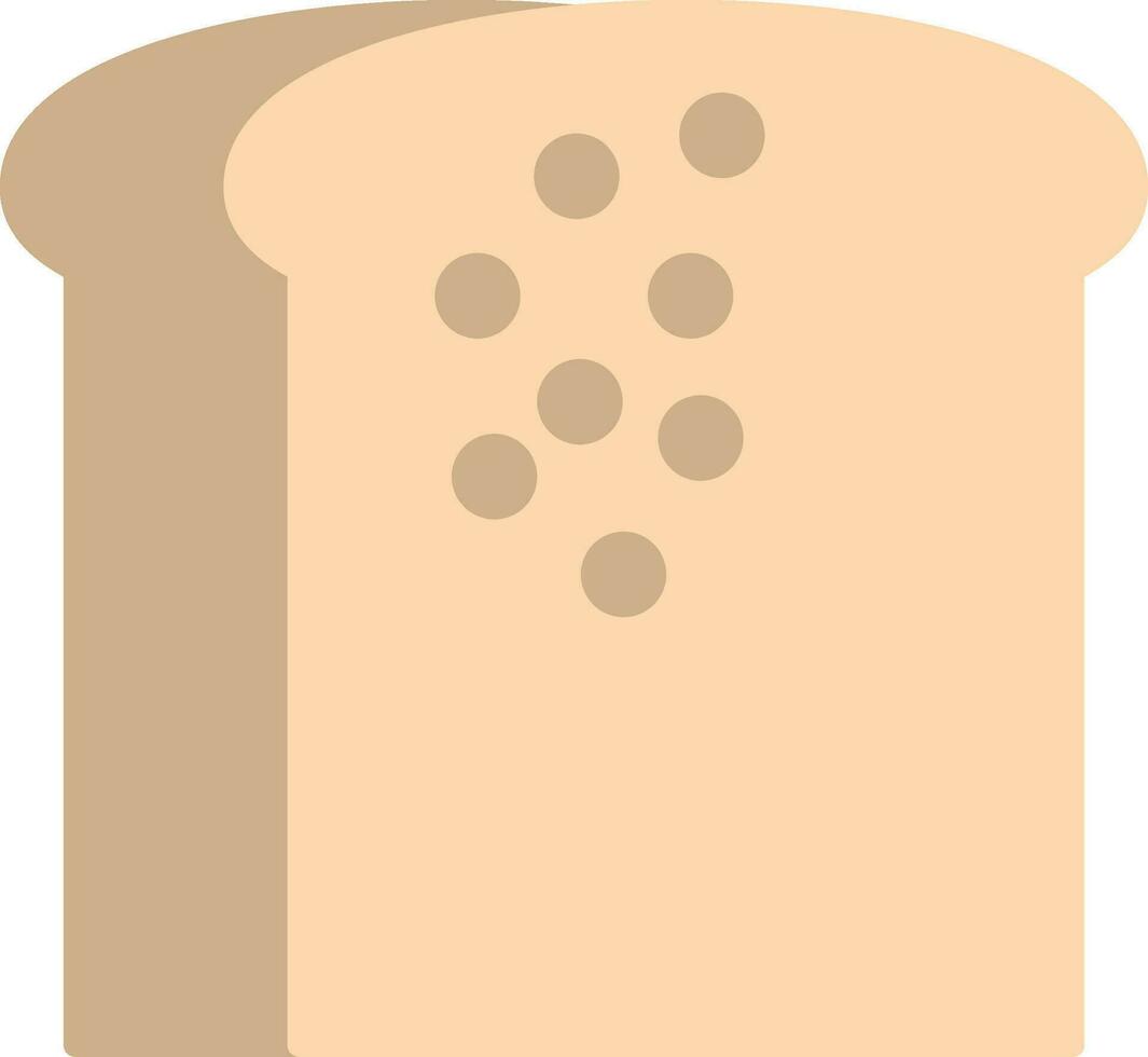 Toast flaches Symbol vektor