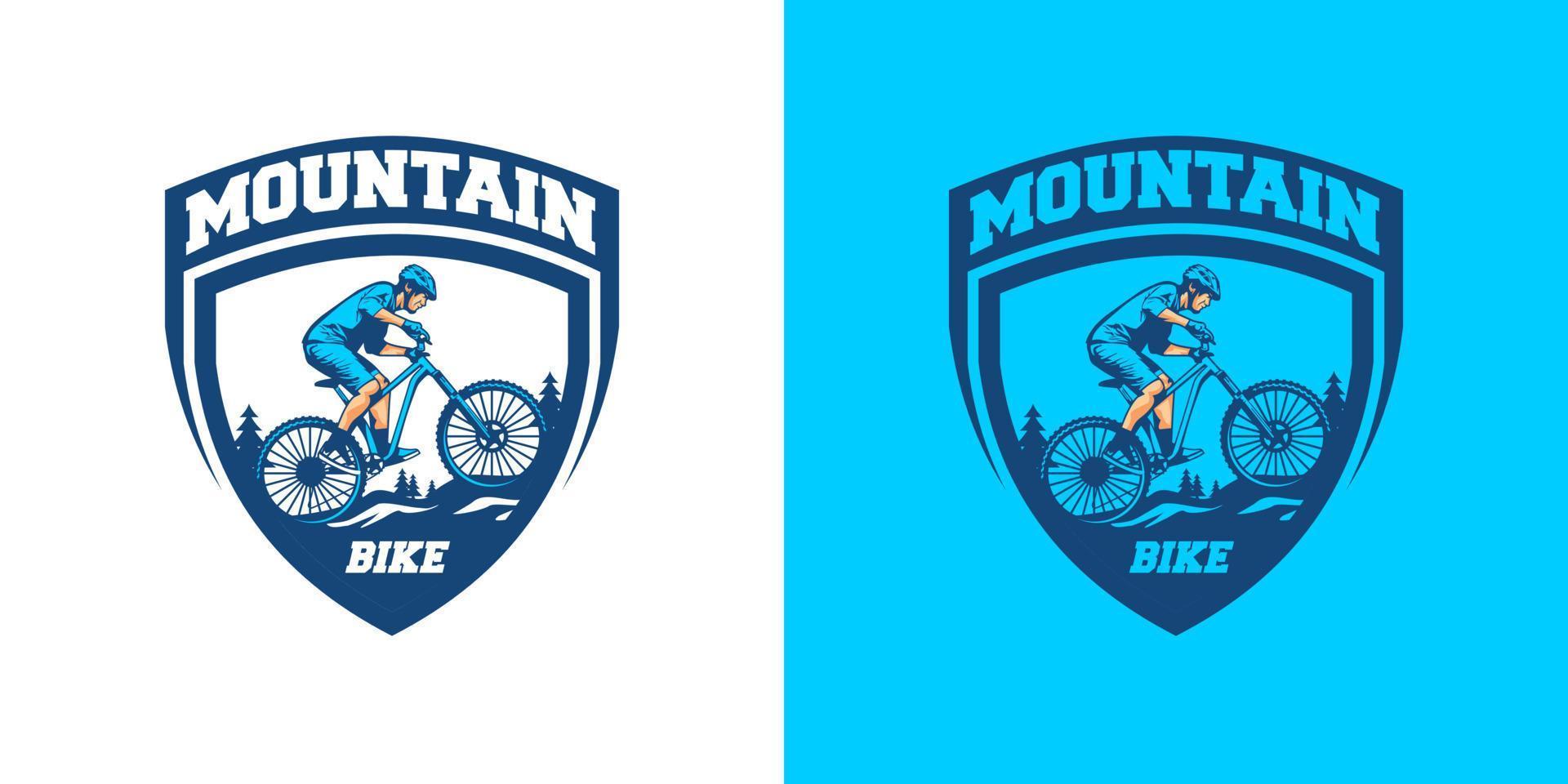 Mountainbike-Logo vektor