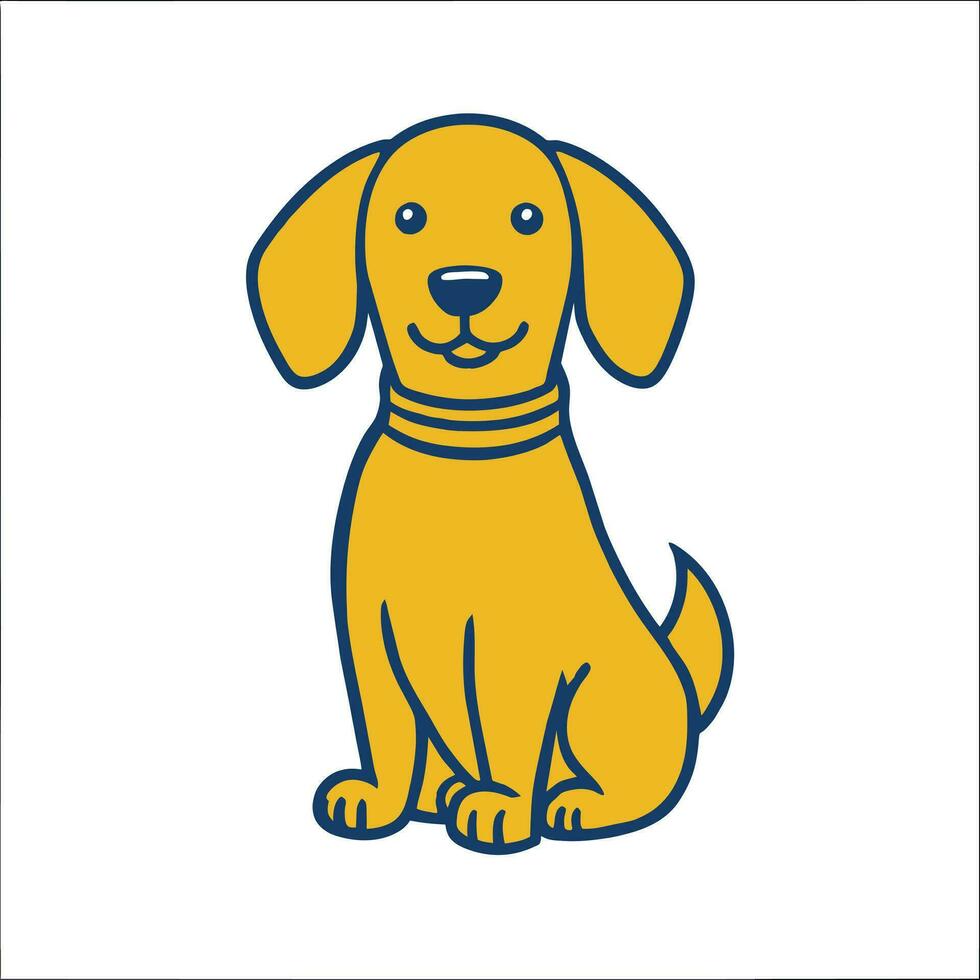 hund tecknad serie ikon. vektor illustration av söt hund djur.