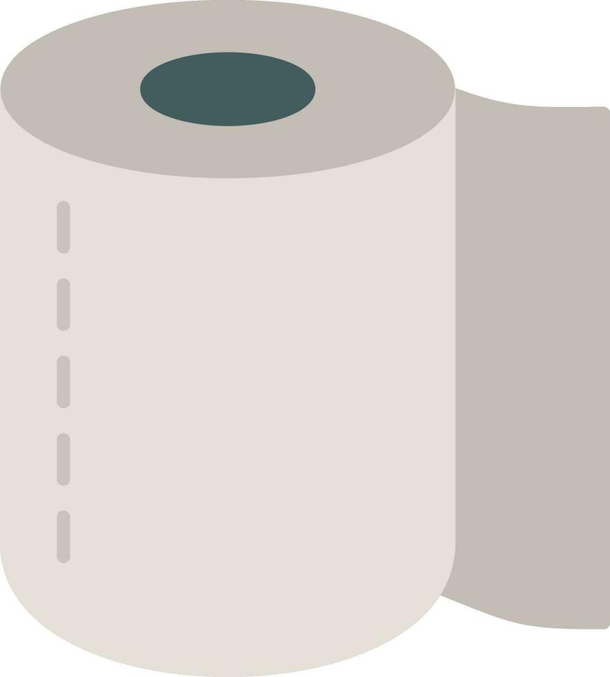 Toilette rollen eben Symbol vektor