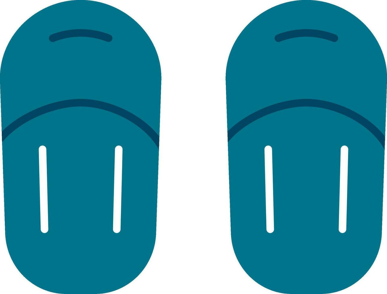 sandal platt ikon vektor