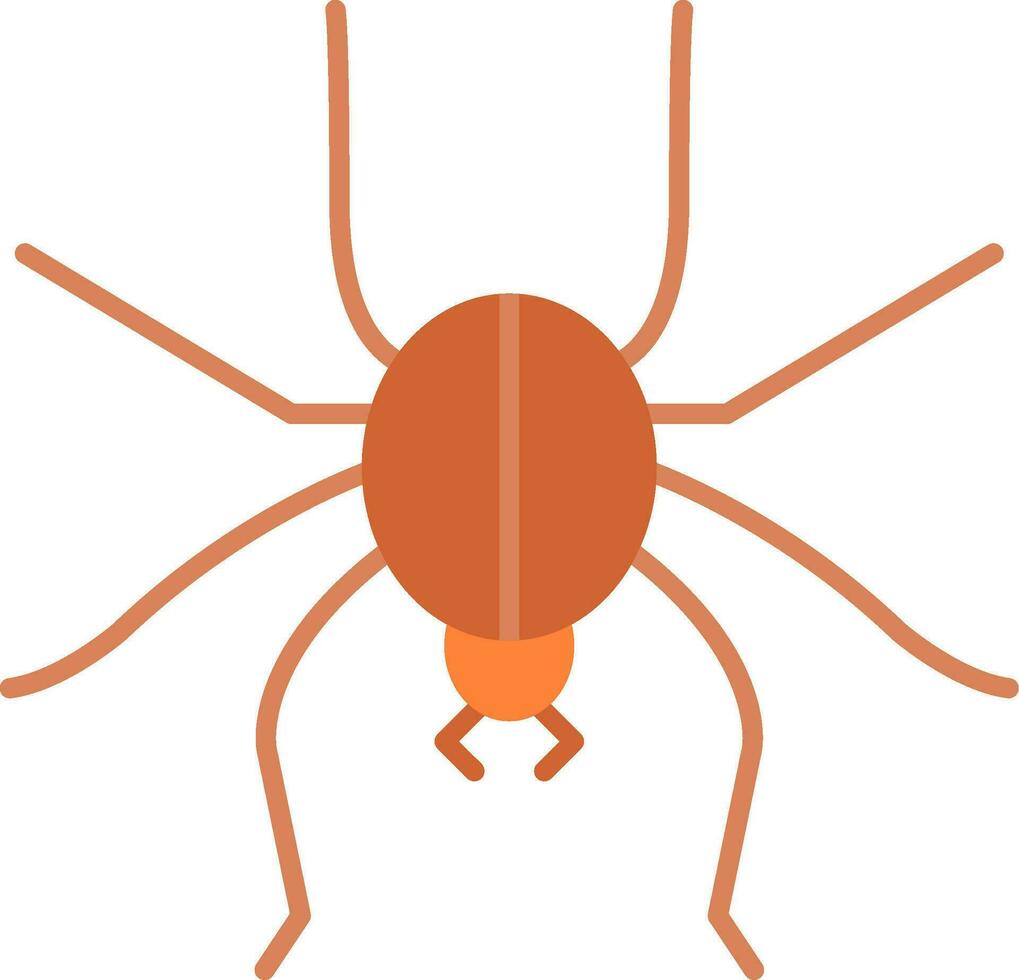 Spinne flaches Symbol vektor