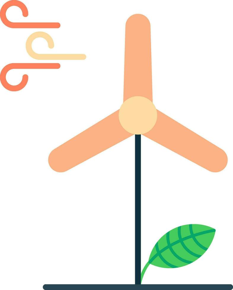 Wind Energie eben Symbol vektor