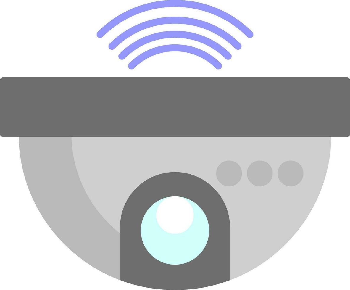 CCTV-Flachsymbol vektor