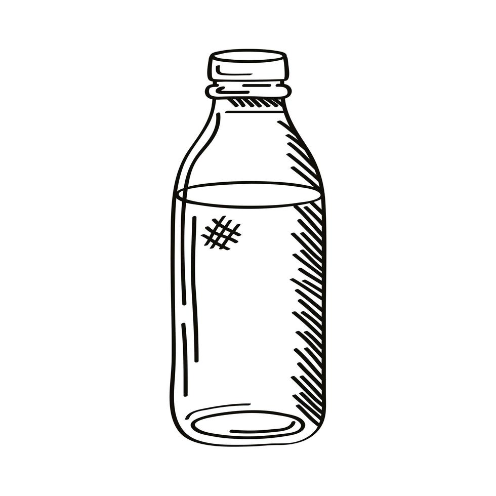 Flaschenmilchprodukt vektor