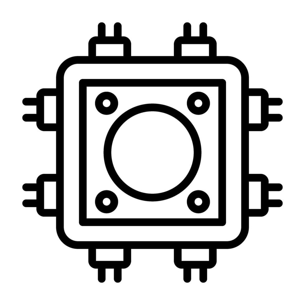 Kabel Drüse Vektor Symbol