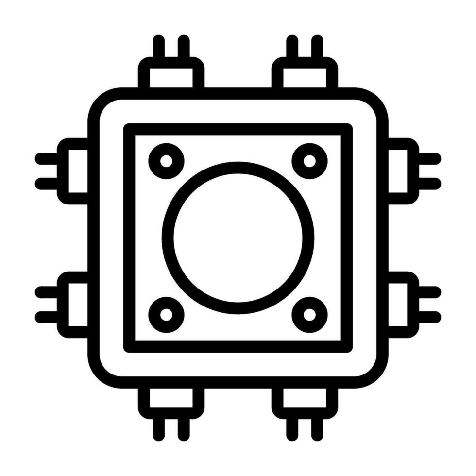 kabel- körtel vektor ikon