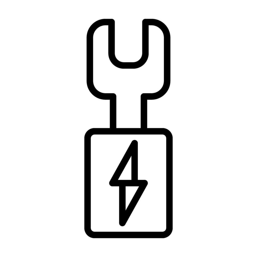 Draht Terminals Vektor Symbol