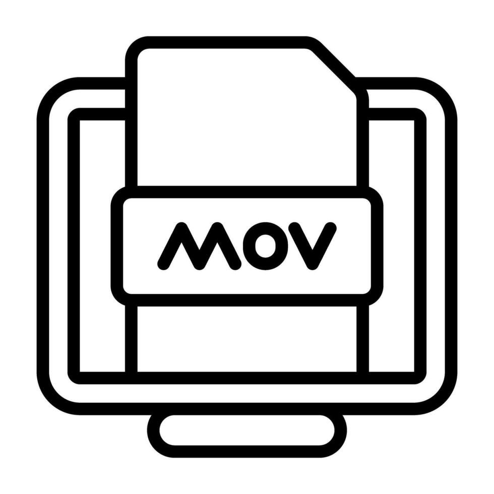 mov Datei Vektor Symbol