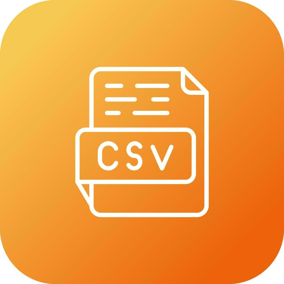 csv-Vektorsymbol vektor