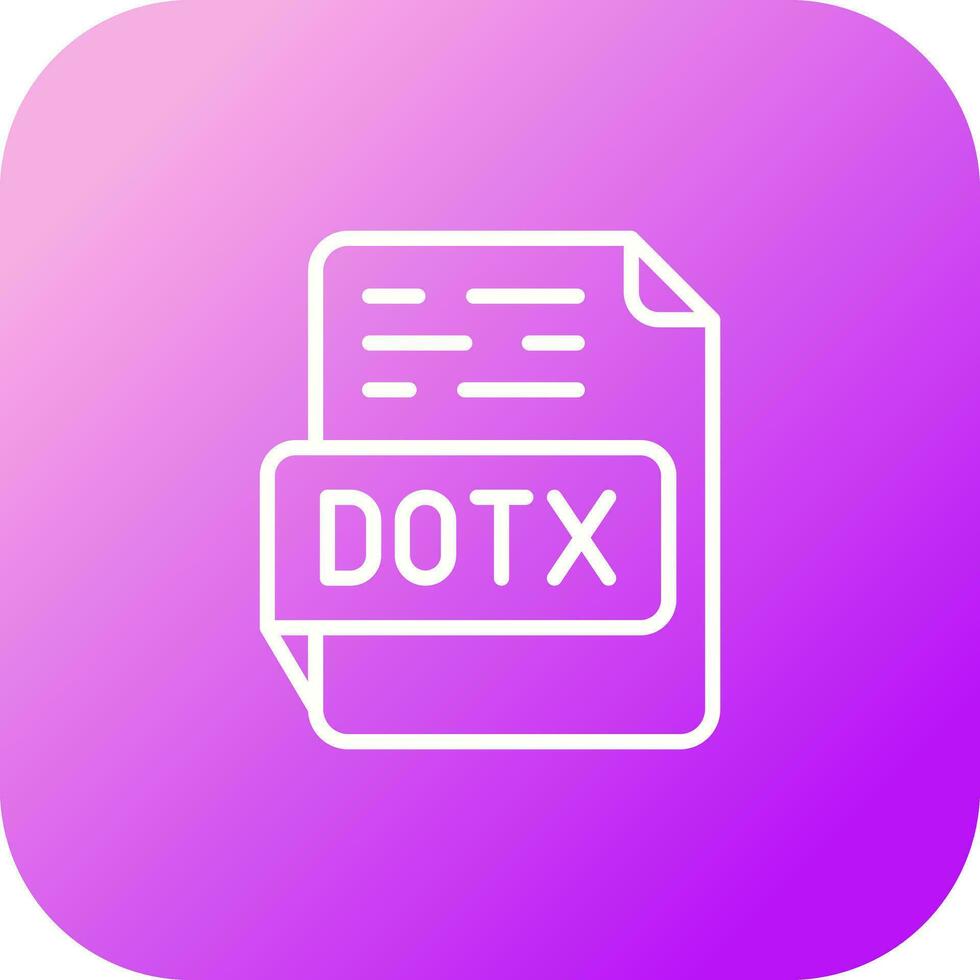 dotx vektor ikon