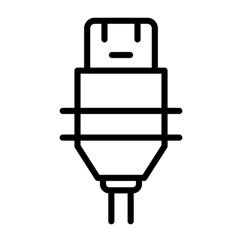 Plug-Vektor-Symbol vektor