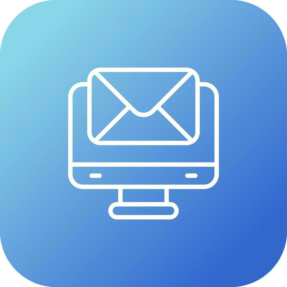 E-Mail-Hosting-Vektorsymbol vektor