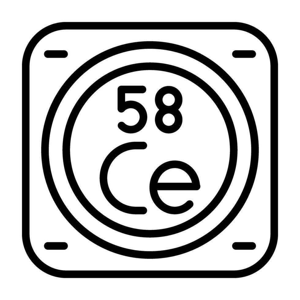 chemisch Element Vektor Symbol