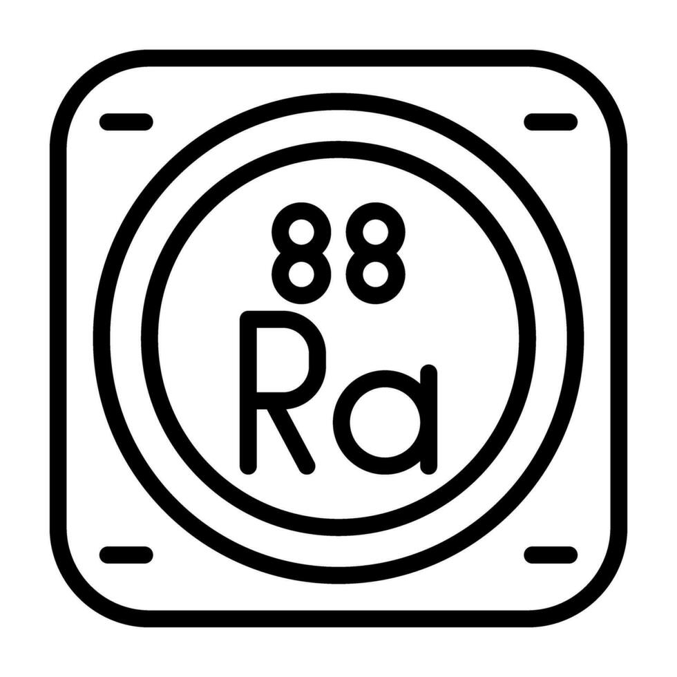 radium vektor ikon