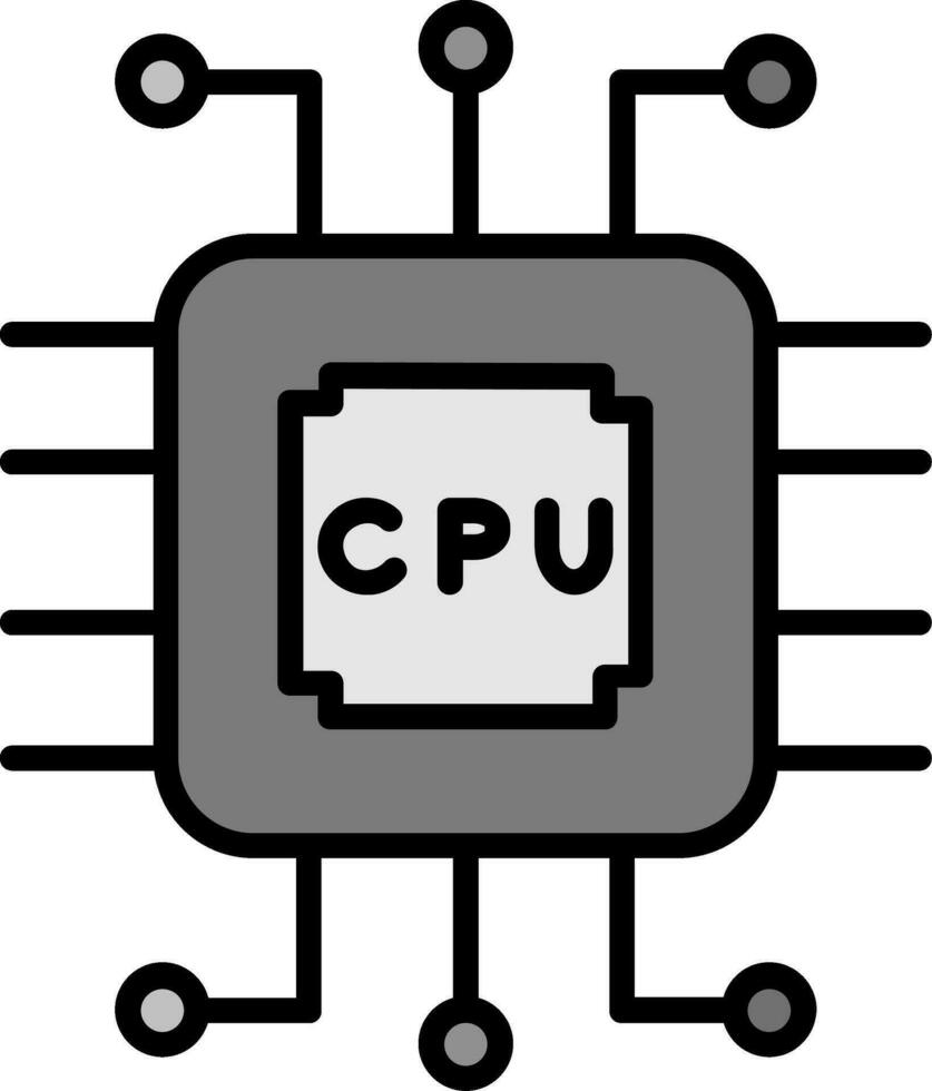 cpu vektor ikon